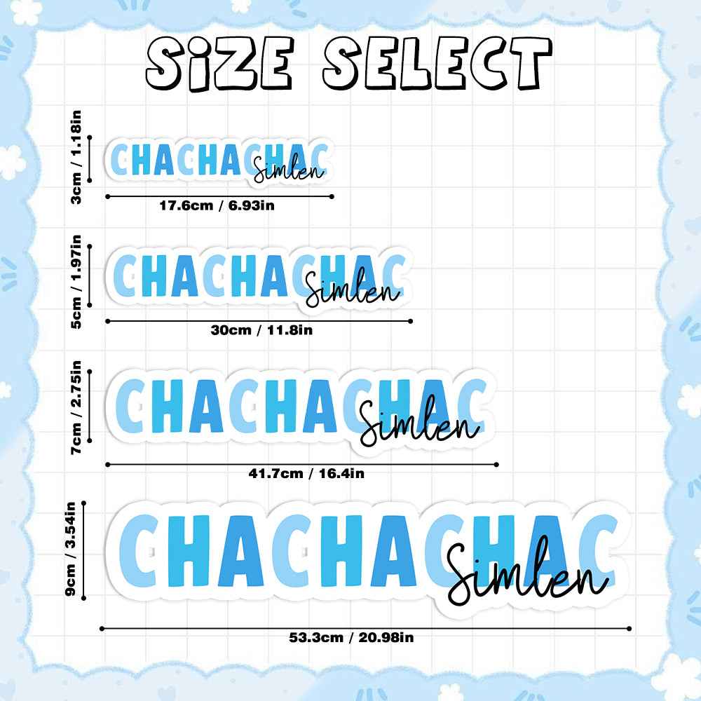 Personalized Colorful Name Stickers – Custom Text for Stationery & Office Supplies