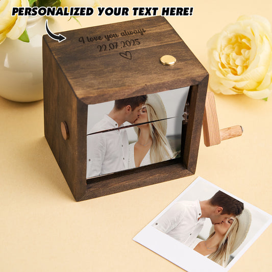 Custom Text & Photo Personalized Music Flipbook Frame Animation