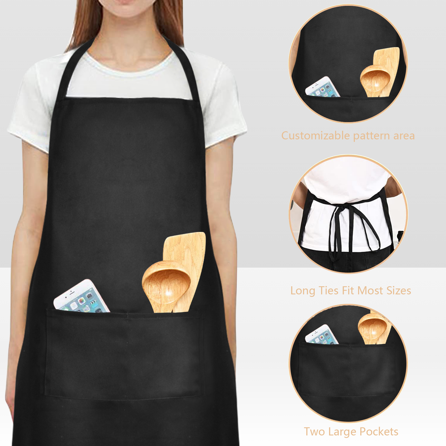 Custom Women’s Waterproof Heat Transfer Apron5