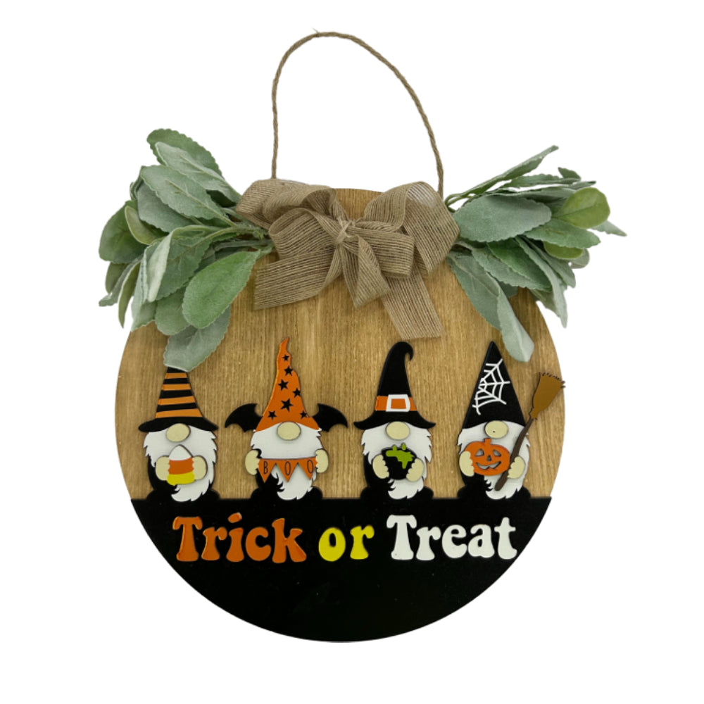 Halloween Welkom Bord voor Voordeur, Boerderijstijl Krans, Porch Decoratie, Hangende Versiering, Cadeaus