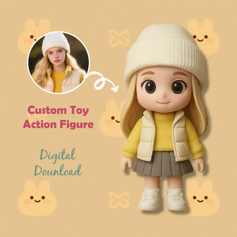 Custom Made 3D Mini Figure Office Desk Figurine Based on Your Picture Cute and Professional Style Production Time: 10 Business Days
