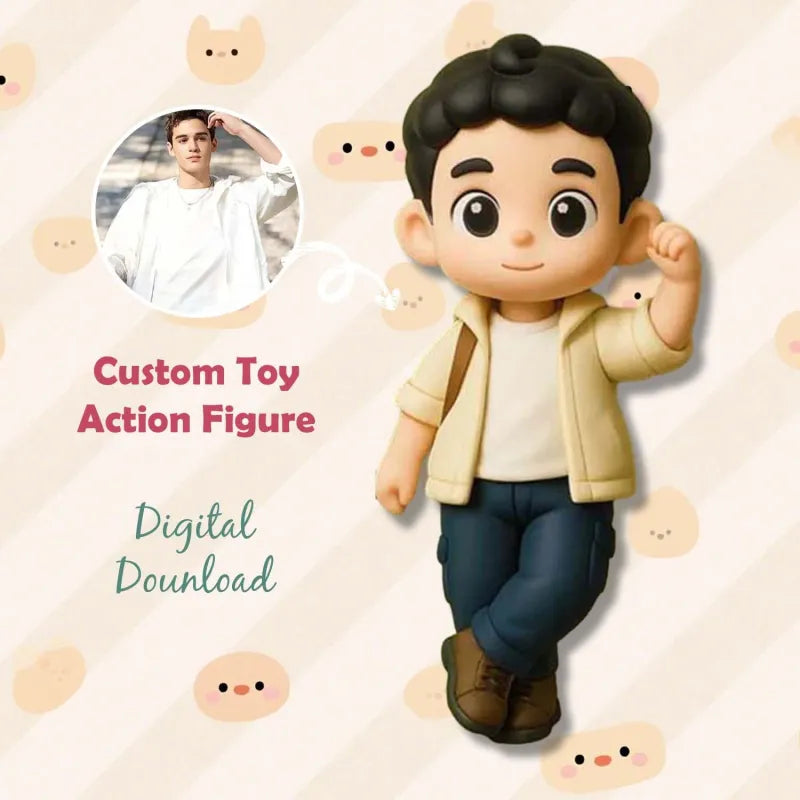 Custom Made 3D Mini Figure Office Desk Figurine Based on Your Picture Cute and Professional Style Production Time: 10 Business Days