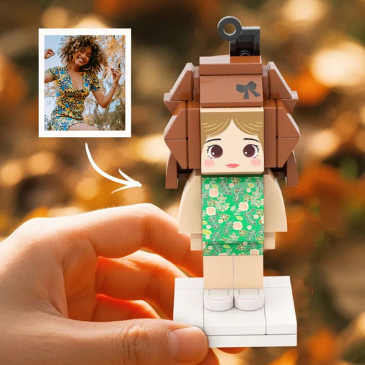 Customizable 1 Person Custom Mini Brick Figures Small Particle Block