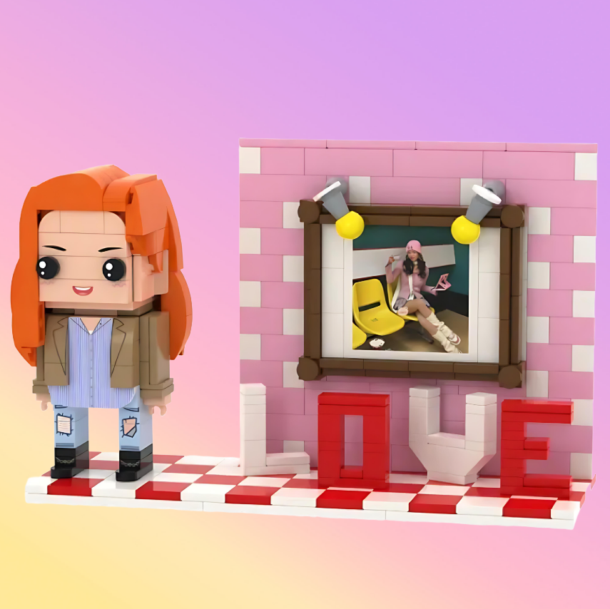 Brick Figure with LOVE Personalized