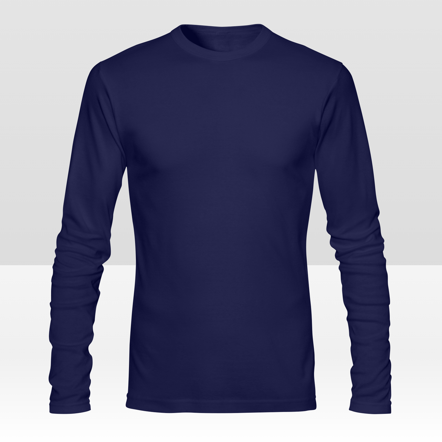 Camiseta de manga larga personalizada de doble cara para hombre con estampado completo personalizado con tu diseño