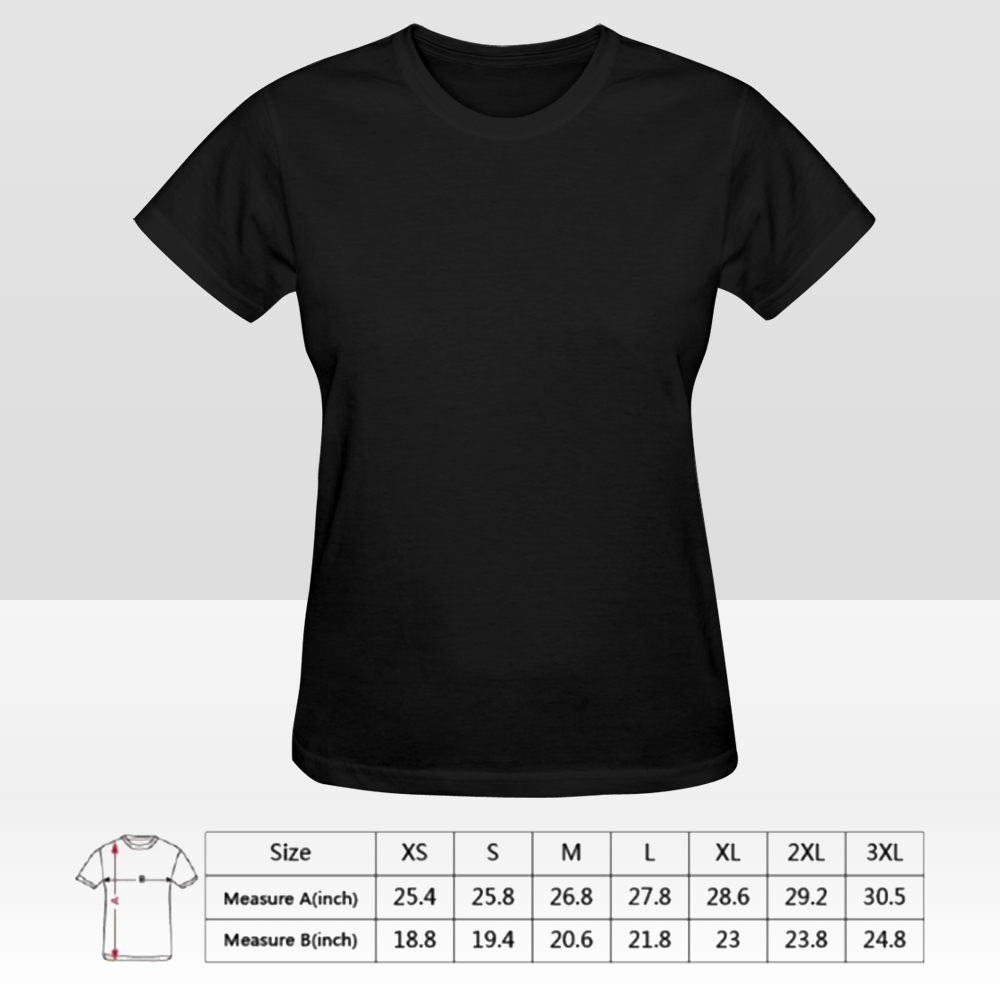 Camiseta de mujer personalizada de doble cara: diseño personalizado con impresión frontal y posterior