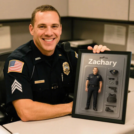 Fully Body Custom Action Figure Portraits | Personalized Toy Box Art | Custom Photo Frame Decorations