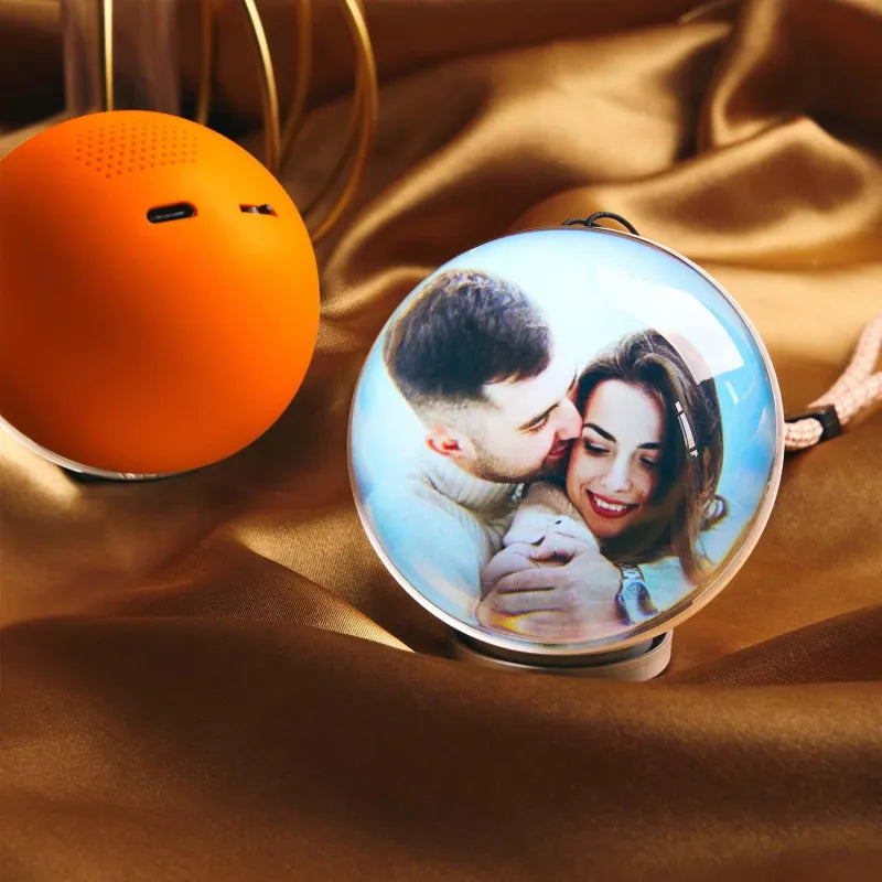 Globo terráqueo de cristal: esfera de regalo con vídeo reproducible para San Valentín, cumpleaños y Navidad.
