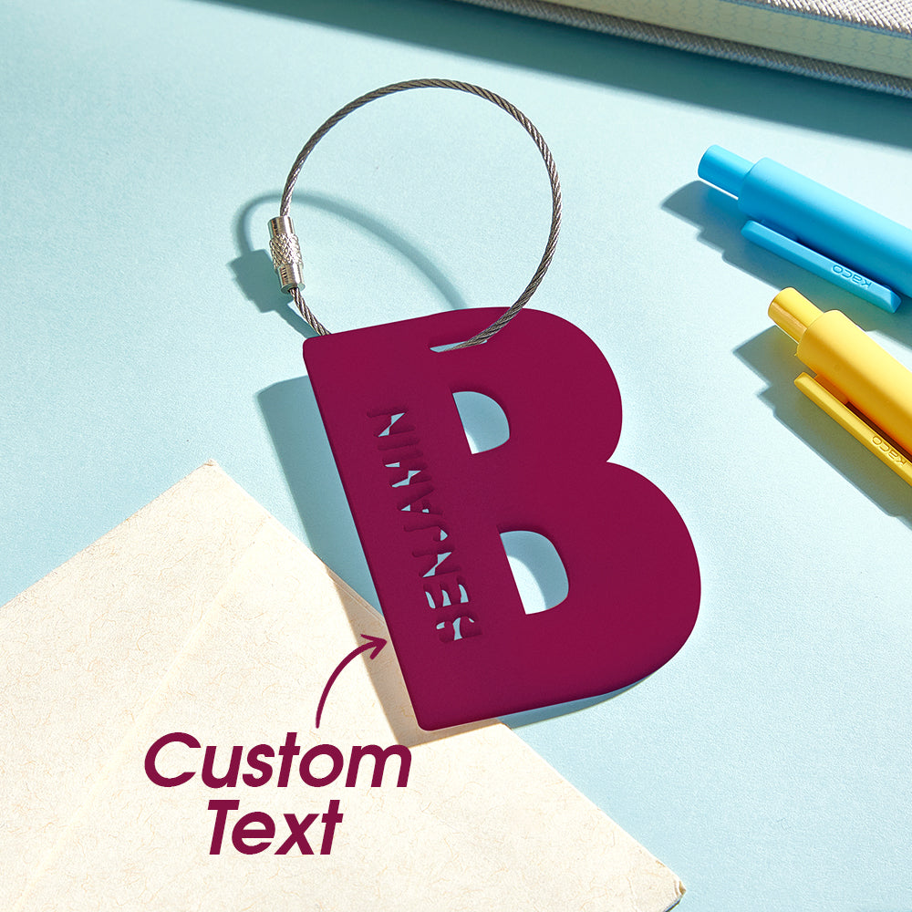 Personalized Acrylic Name Tag – Custom Backpack & Luggage Tag Back to School