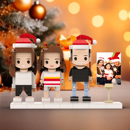 Customizable 3 People Photo Frame 