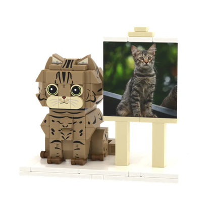 Custom Cat Brick Figures with Frame 2