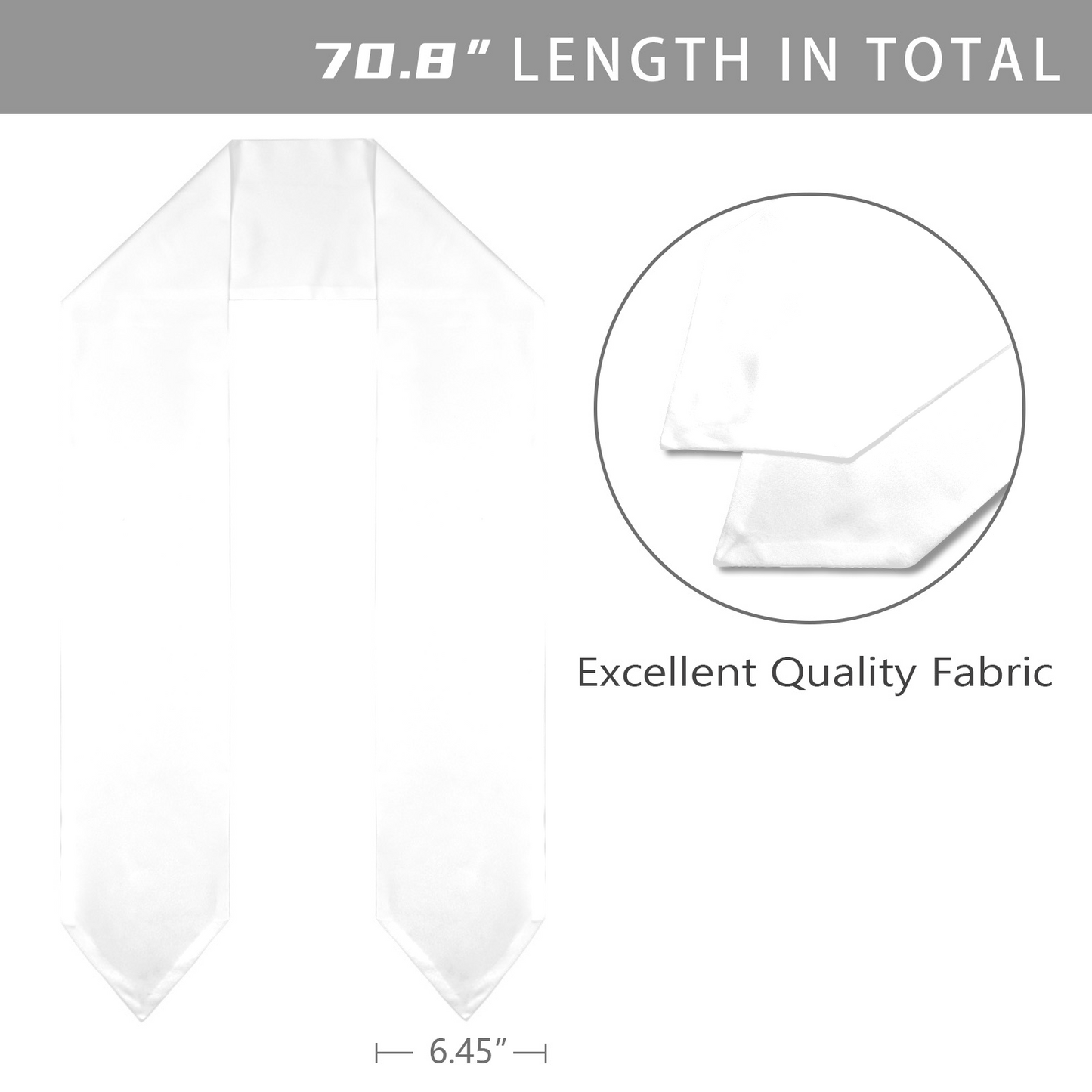 Custom Graduation Stole – Personalized Commencement Sash with Logo or Text