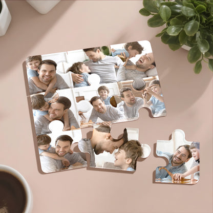 Personalized Photo Puzzle-Shaped Fridge Magnet
