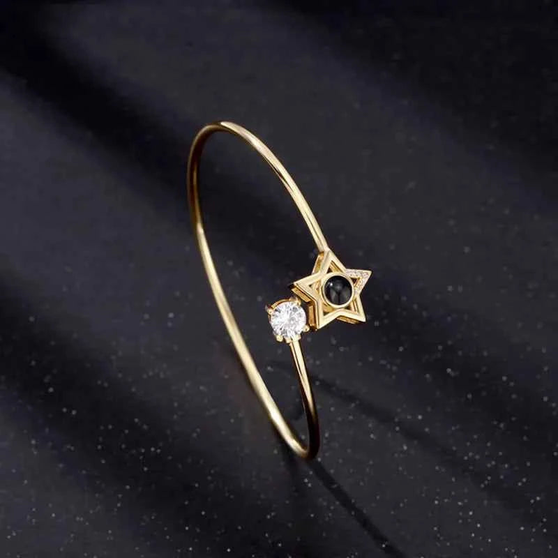 Custom Projection Bracelet Personalized Photo Bracelet Heart Jewelry Gift for Her