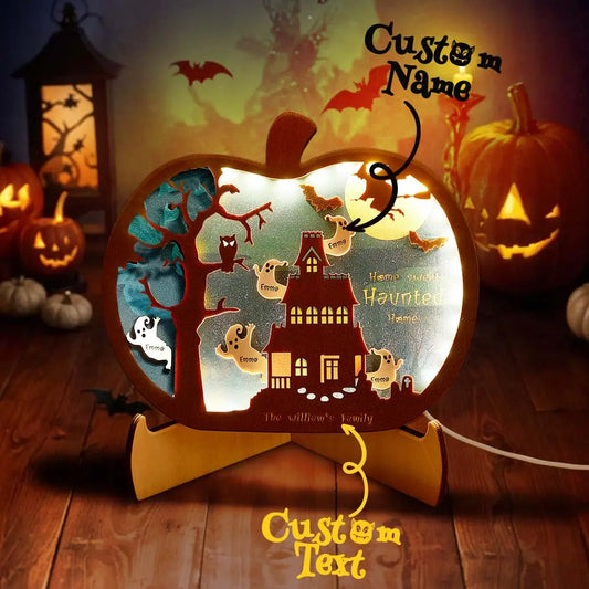 Personalized Halloween Light with Family Name 