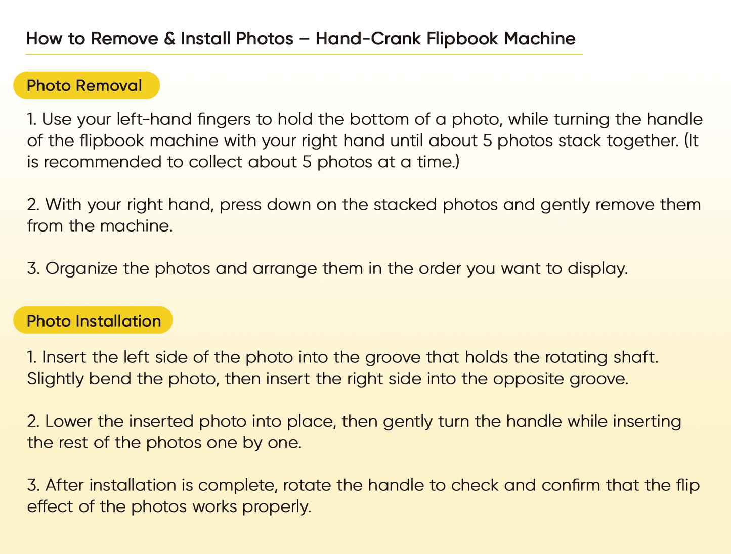 Custom Photo Flipbook Frame Animation Machine Hand-cranked Detachable Photos Flipbook Box Photo Album with Light Anniversary Gifts