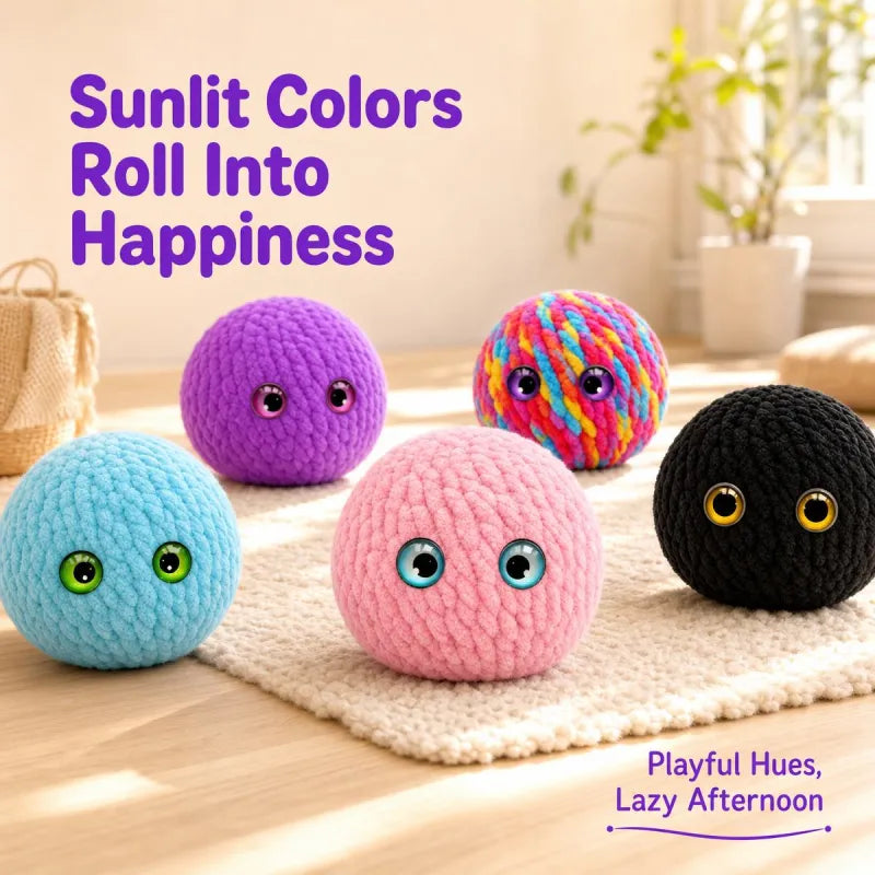 Crochet Bubble Squishy Ball – Soft Fidget Toy