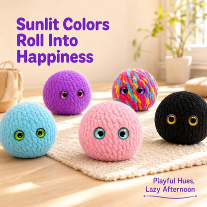 Crochet Bubble Squishy Ball – Soft Fidget Toy