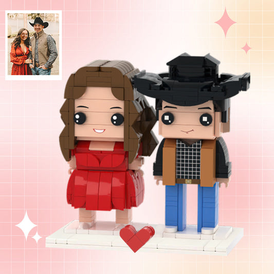 🤠 Mini Brick Custom – Set Vaquero/Vaquera 2 personas