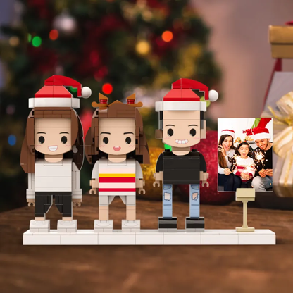 Customizable 3 People Photo Frame 