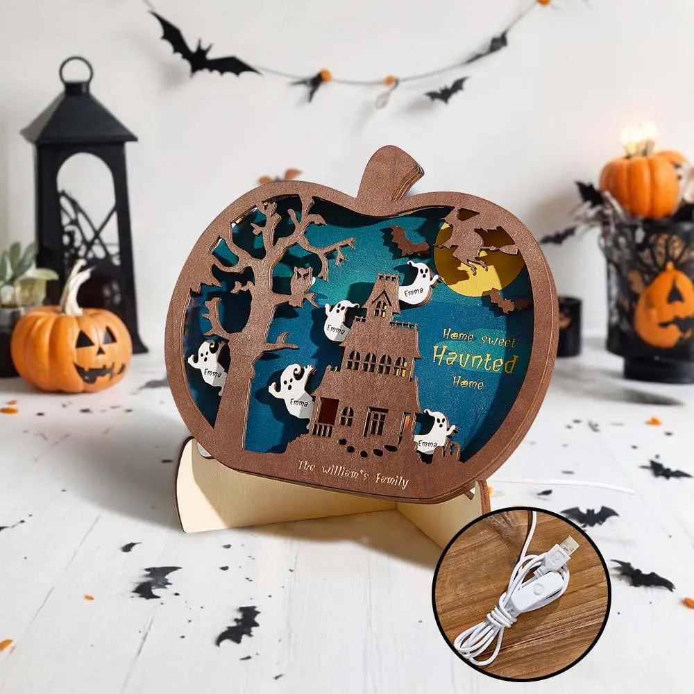 Personalized Halloween Light with Family Name 