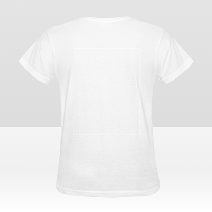 Camiseta de mujer personalizada de doble cara: diseño personalizado con impresión frontal y posterior