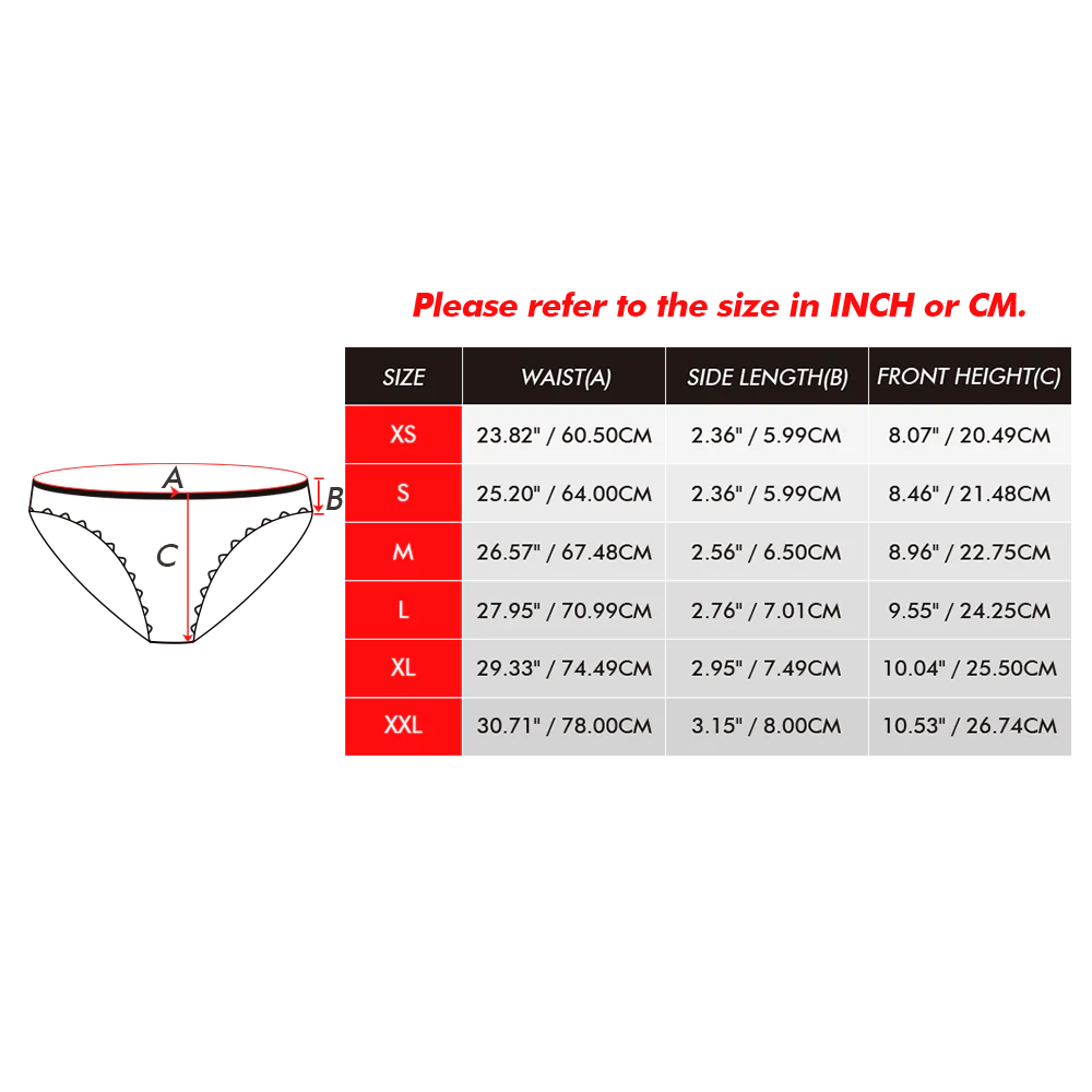 Custom Face Panties Personalised Christmas Cookies Style