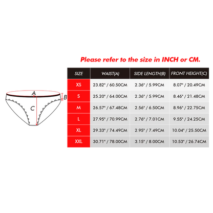 Custom Face Panties Personalised Christmas Cookies Style