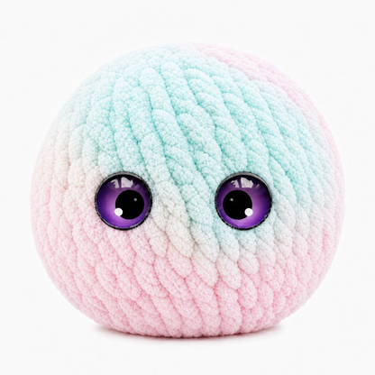 Crochet Bubble Squishy Ball – Soft Fidget Toy
