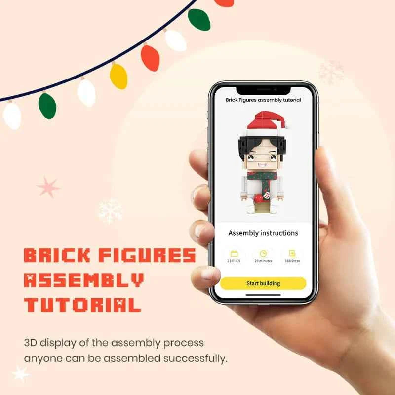 Full Body Custom MOM 1 Person Cute Brick Mother's Day Gift