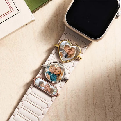 Custom Photo Watch Strap Charm 
