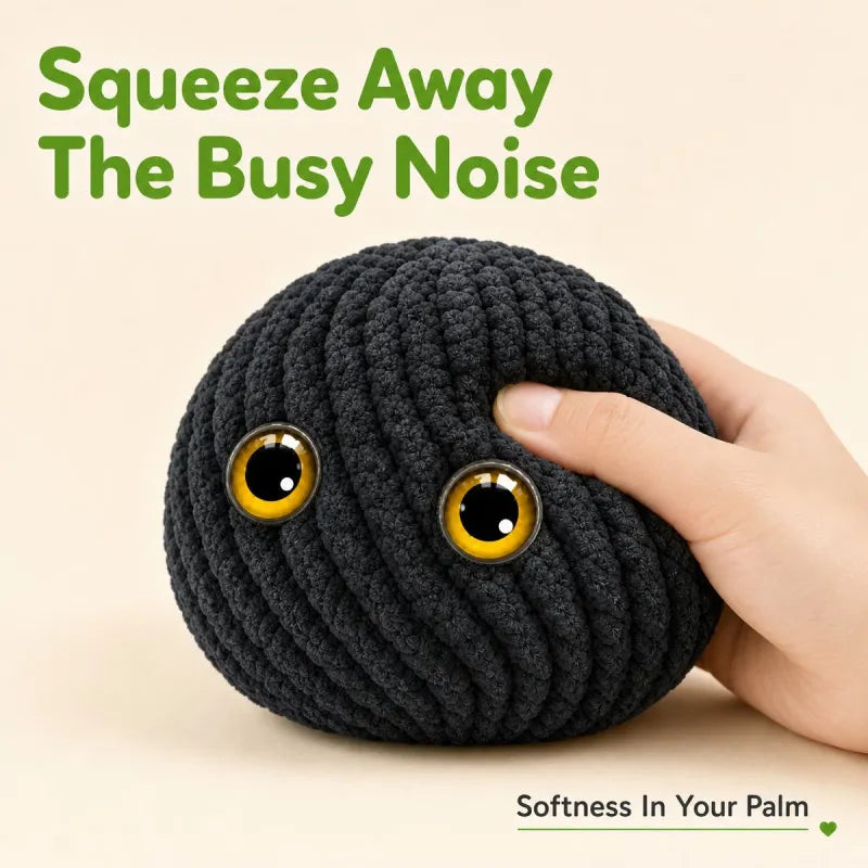 Crochet Bubble Squishy Ball – Soft Fidget Toy