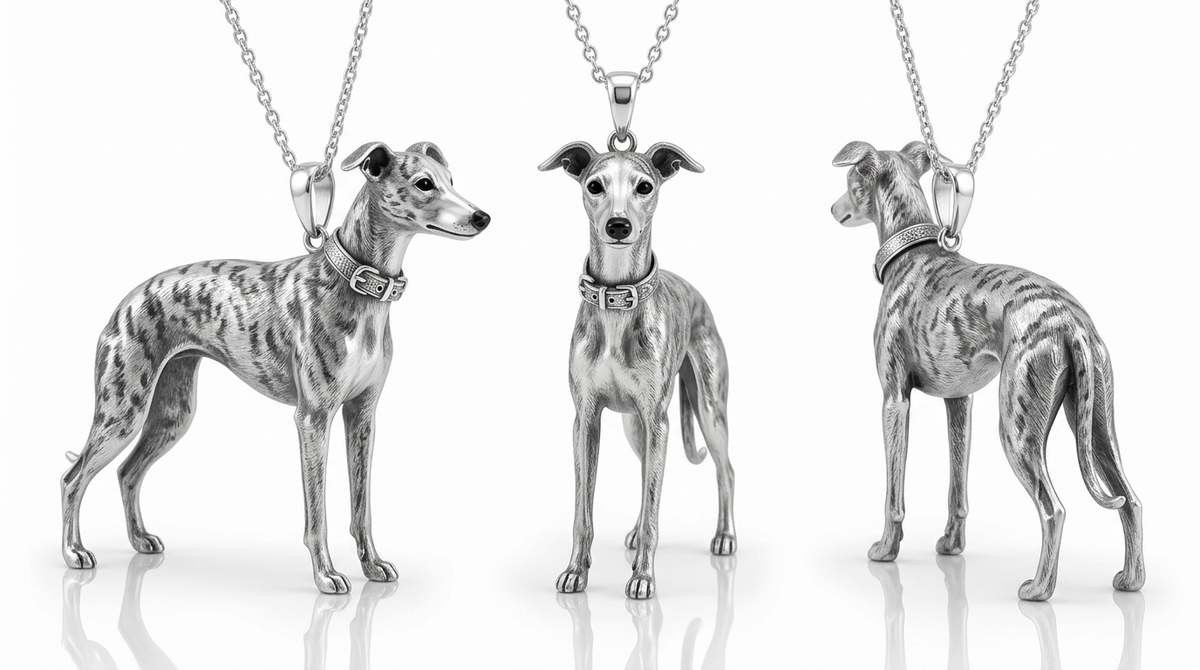 Personalized 3D Pet Portrait Necklace, Custom Sterling Silver Pet Pendant, Memorial Dog & Cat Jewelry Gift