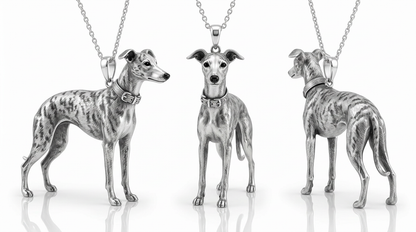 Personalized 3D Pet Portrait Necklace, Custom Sterling Silver Pet Pendant, Memorial Dog & Cat Jewelry Gift