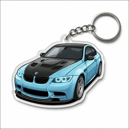 Personalized Car Photo Keychain – Custom Acrylic Vehicle Shape Gift
