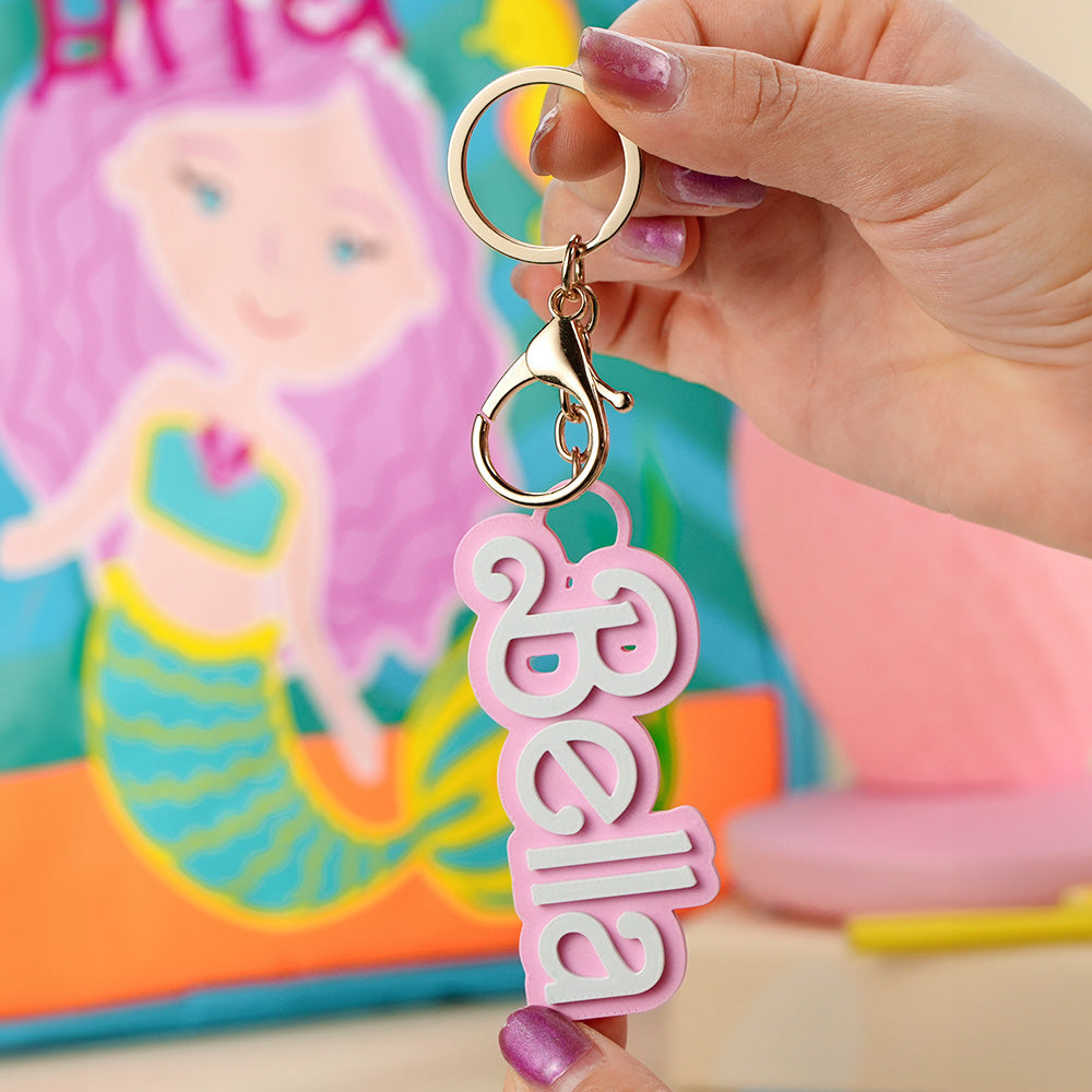 Personalized Backpack Name Tag – Custom Bag Charm Back to School Gift for Kids