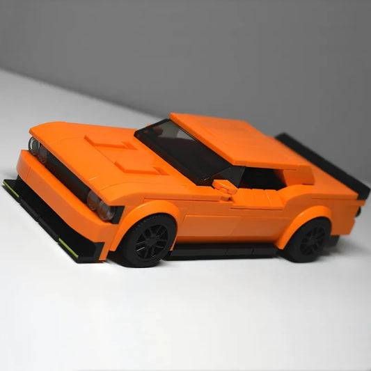 Dodge Challenger SRT Hellcat Creatieve Voertuig Racewagen Bouwstenen Constructie Speelgoed Bakstenen Figuren Cadeau voor Autoliefhebbers