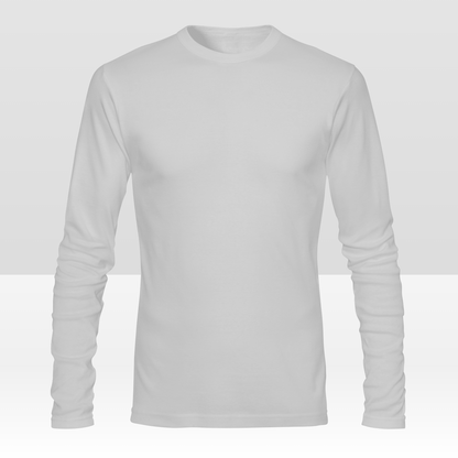 Camiseta de manga larga personalizada de doble cara para hombre con estampado completo personalizado con tu diseño
