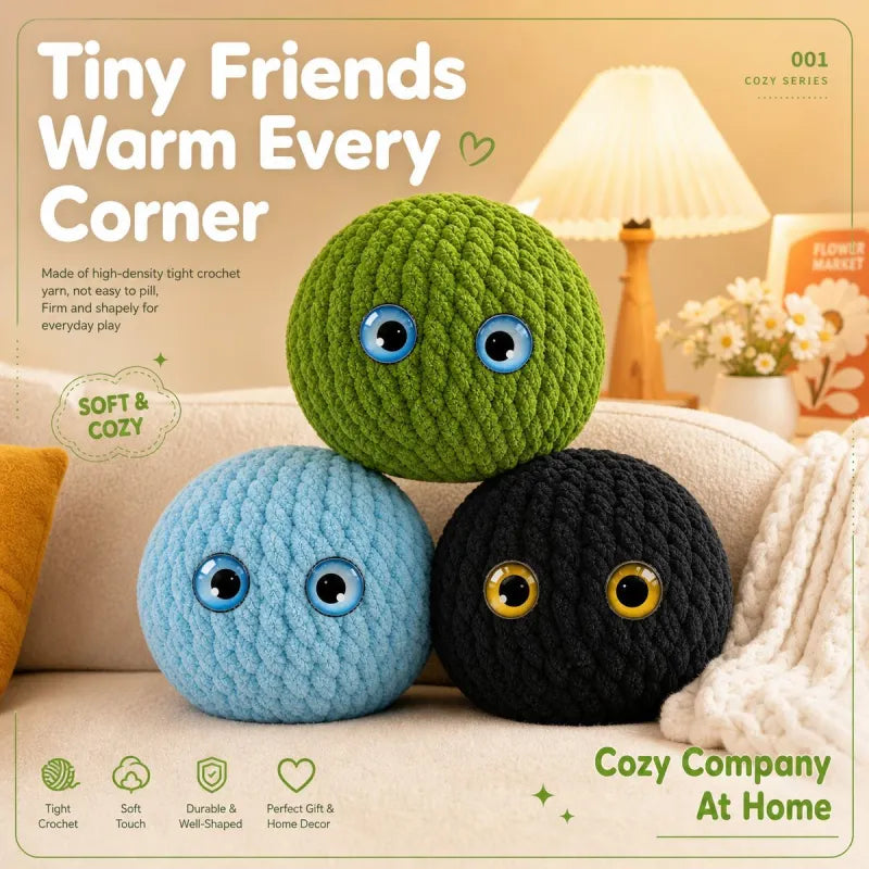 Crochet Bubble Squishy Ball – Soft Fidget Toy