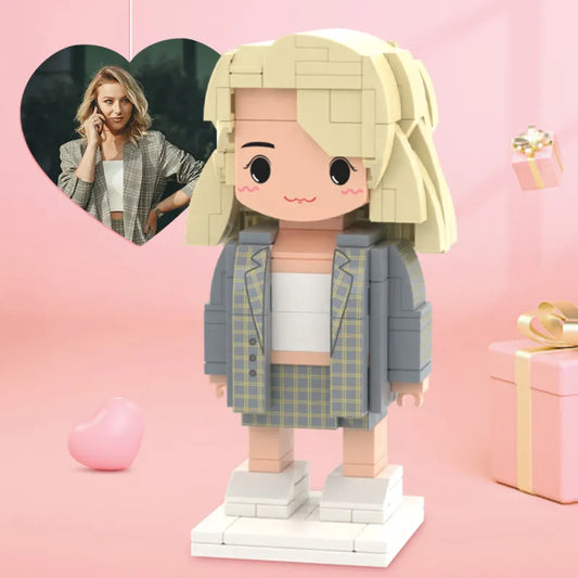 Personalized brick mini figure gift