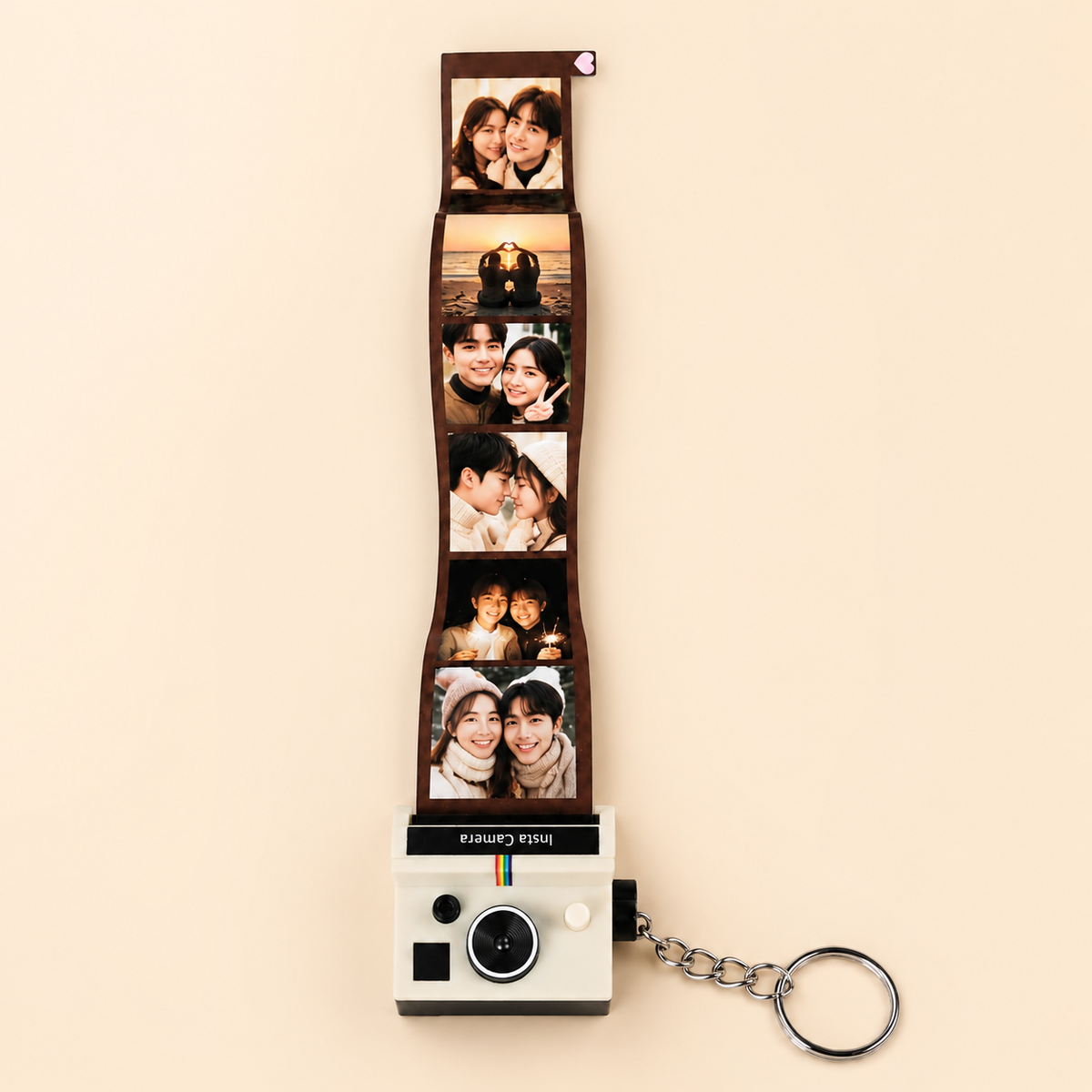Personalized Photo Film Camera Keychain – Mini Camera with 5–10 Photos