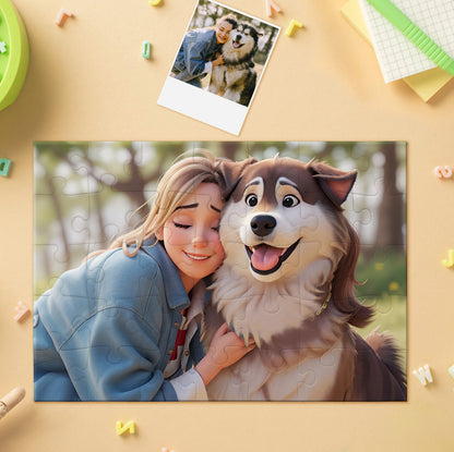 Gepersonaliseerde fotopuzzel van 500 stukjes - gepersonaliseerd legpuzzelcadeau