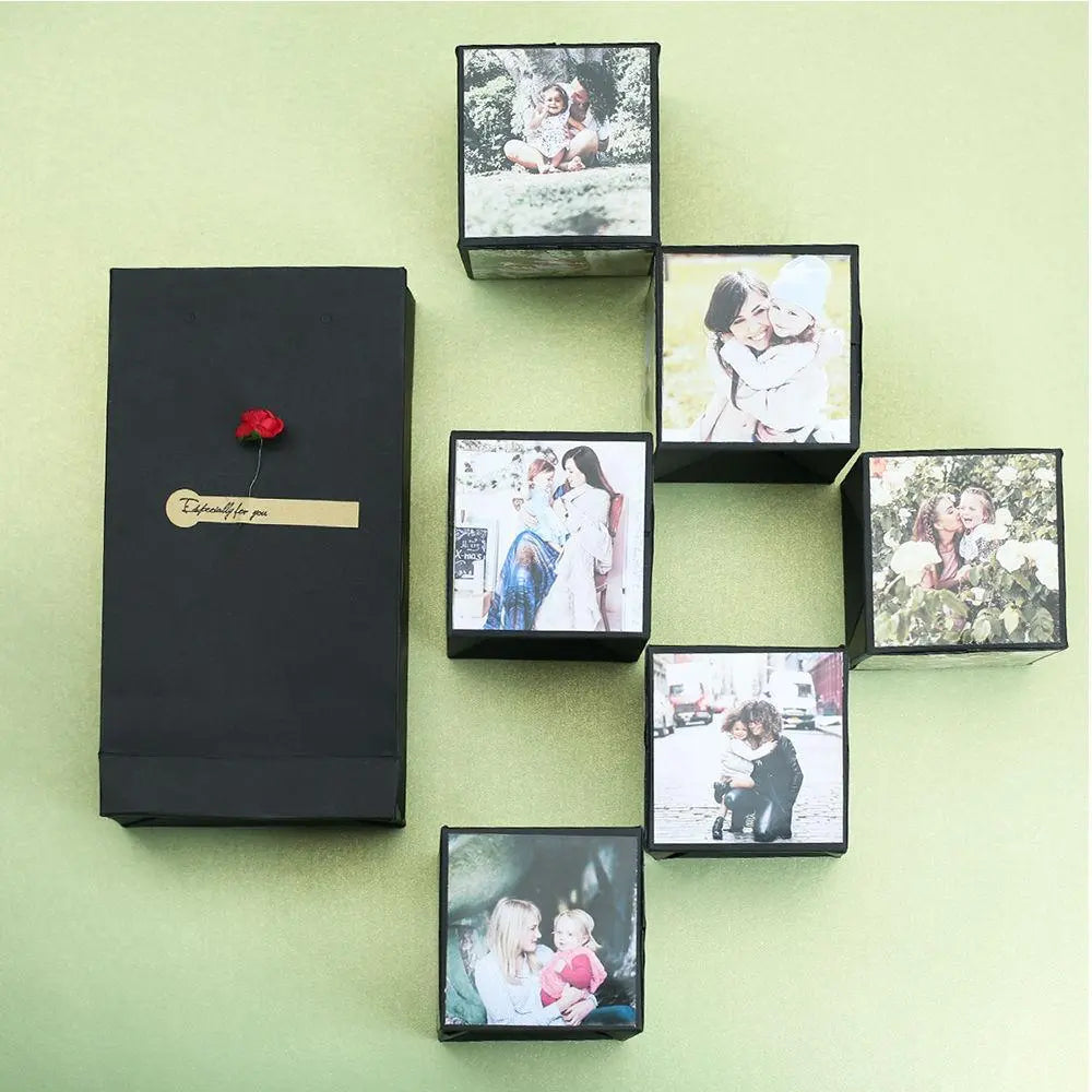 DIY Gepersonaliseerde Verrassings-Explosie-Bouncebox met 1-6 Foto's als Feestartikelen