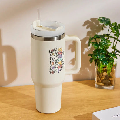 Personalized Teacher Tumbler – 40oz Custom Name Stainless Steel