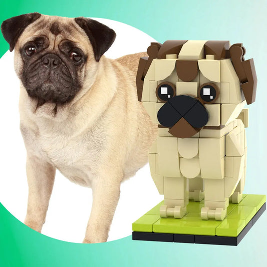 Volledig aanpasbare Britse Bulldog 1 Hond Foto Aangepaste Bakstenen Figuren Kleine Deeltjes Blok Brick Me Figuren Aangepaste Britse Bulldog
