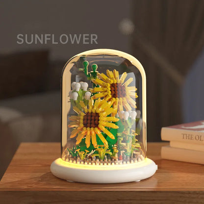 Kit de bricolaje para hacer ramos de girasoles, regalo perfecto de cumpleaños con funda protectora, regalo de San Valentín 