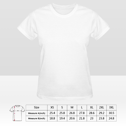 Camiseta de mujer personalizada de doble cara: diseño personalizado con impresión frontal y posterior