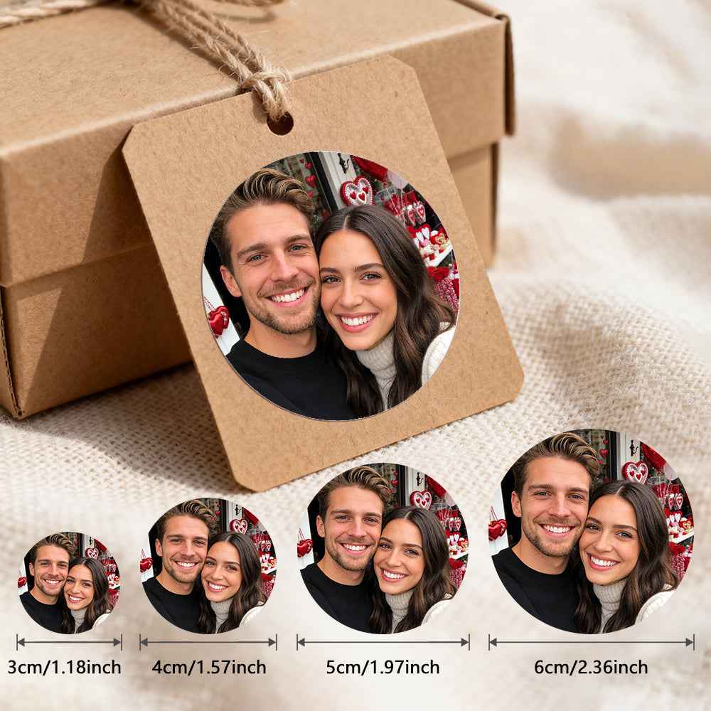 Set of 15 custom photo tag stickers - Mini Brick Custom