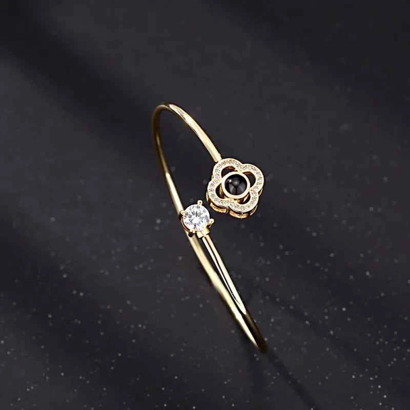 Custom Projection Bracelet Personalized Photo Bracelet Heart Jewelry Gift for Her