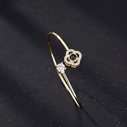 Custom Projection Bracelet Personalized Photo Bracelet Heart Jewelry Gift for Her